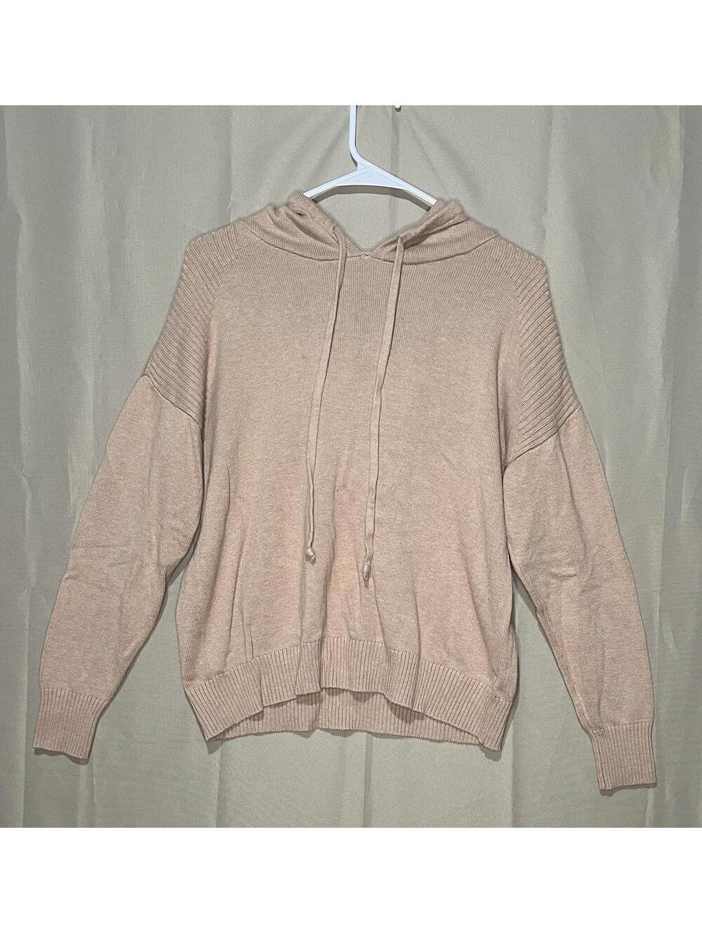 LOFT Outlet Women's Light Pink Hoodie Sweater, Size M